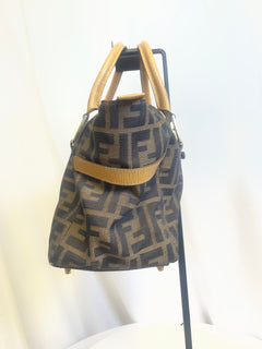 Fendi Zucca Print Boston Bag