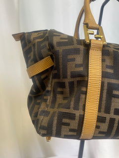 Fendi Zucca Print Boston Bag