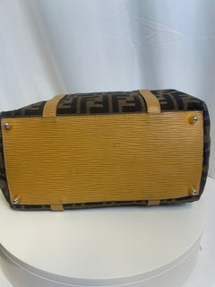 Fendi Zucca Print Boston Bag