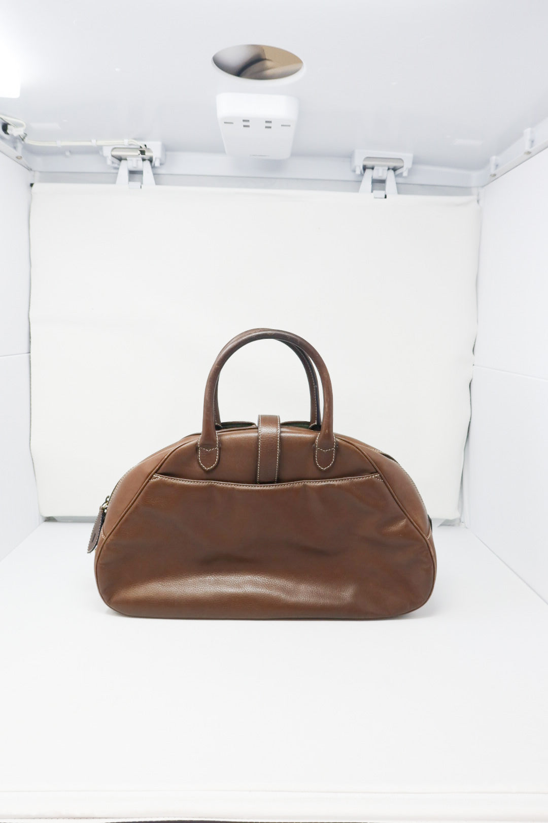 Dior Double Saddle Bowler Brown Leather Bag