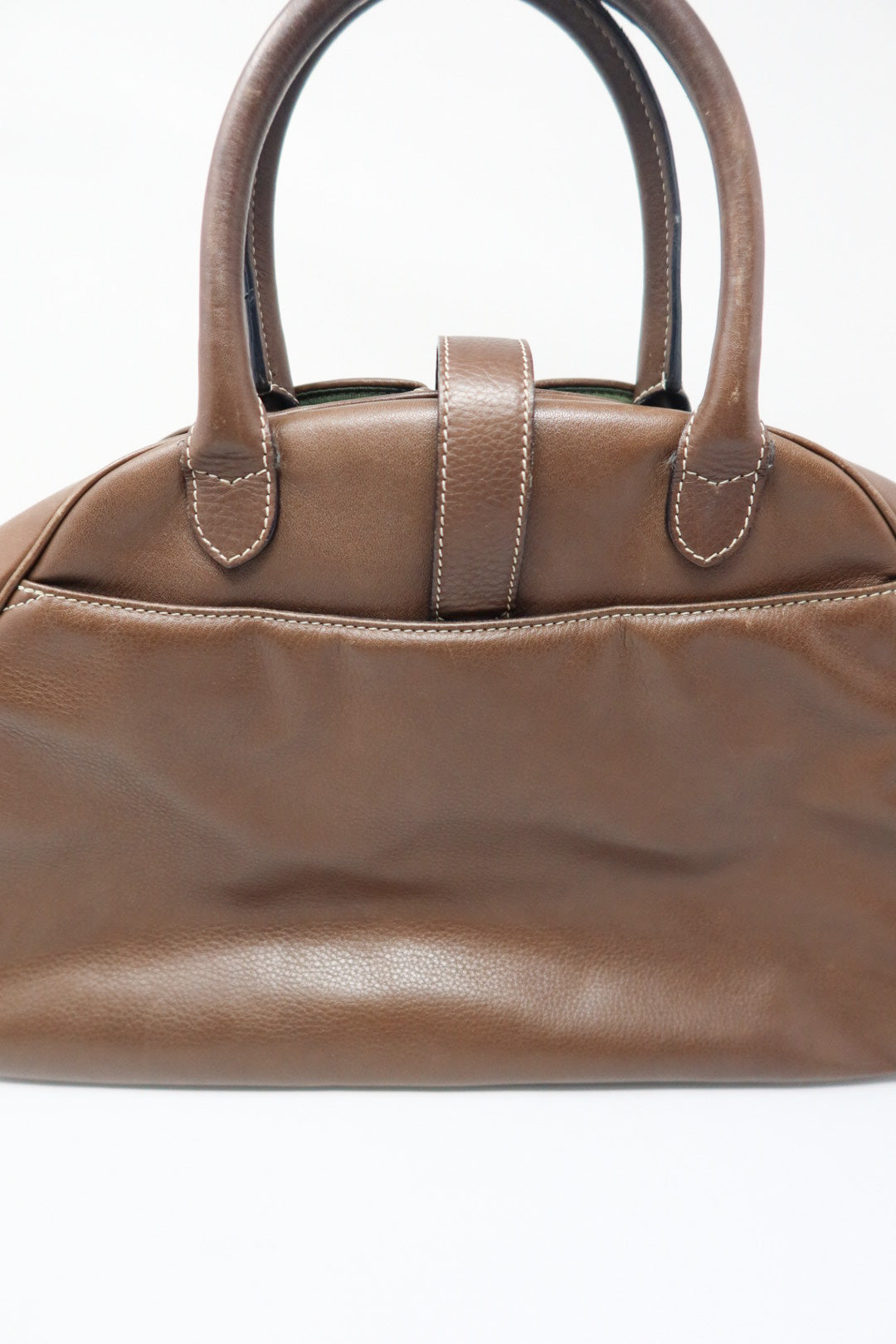 Dior Double Saddle Bowler Brown Leather Bag