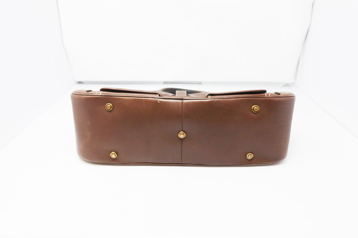 Dior Double Saddle Bowler Brown Leather Bag
