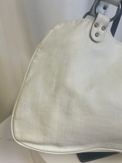 Dior White Gaucho Leather Bag