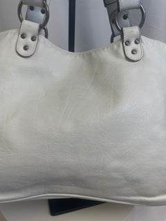 Dior White Gaucho Leather Bag