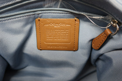 Coach Monogram Denim Leather 2Way Bag