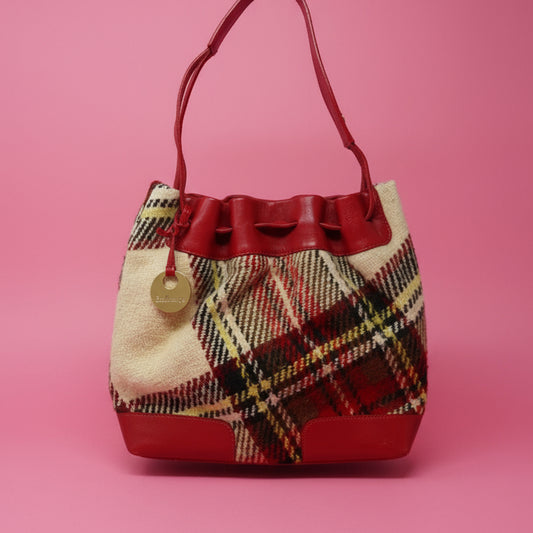 Burberry Beige Wool Tote Bag