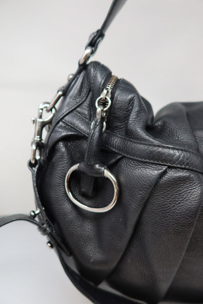Gucci Black Leather Hobo