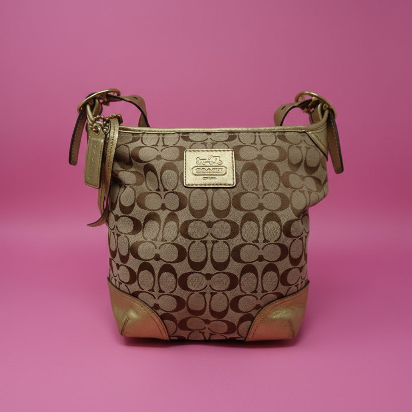Coach Gold Crossbody - Under $300