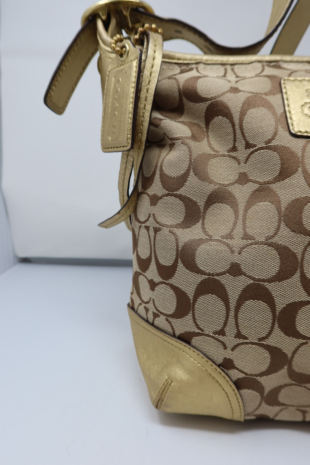 Coach Gold Crossbody - Under $300