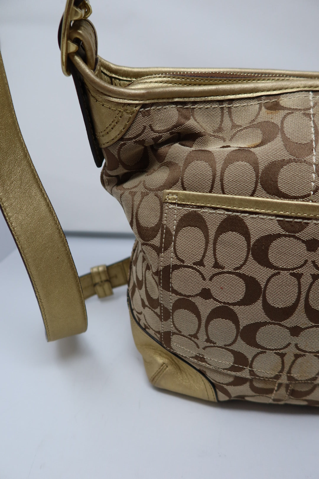 Coach Gold Crossbody - Under $300