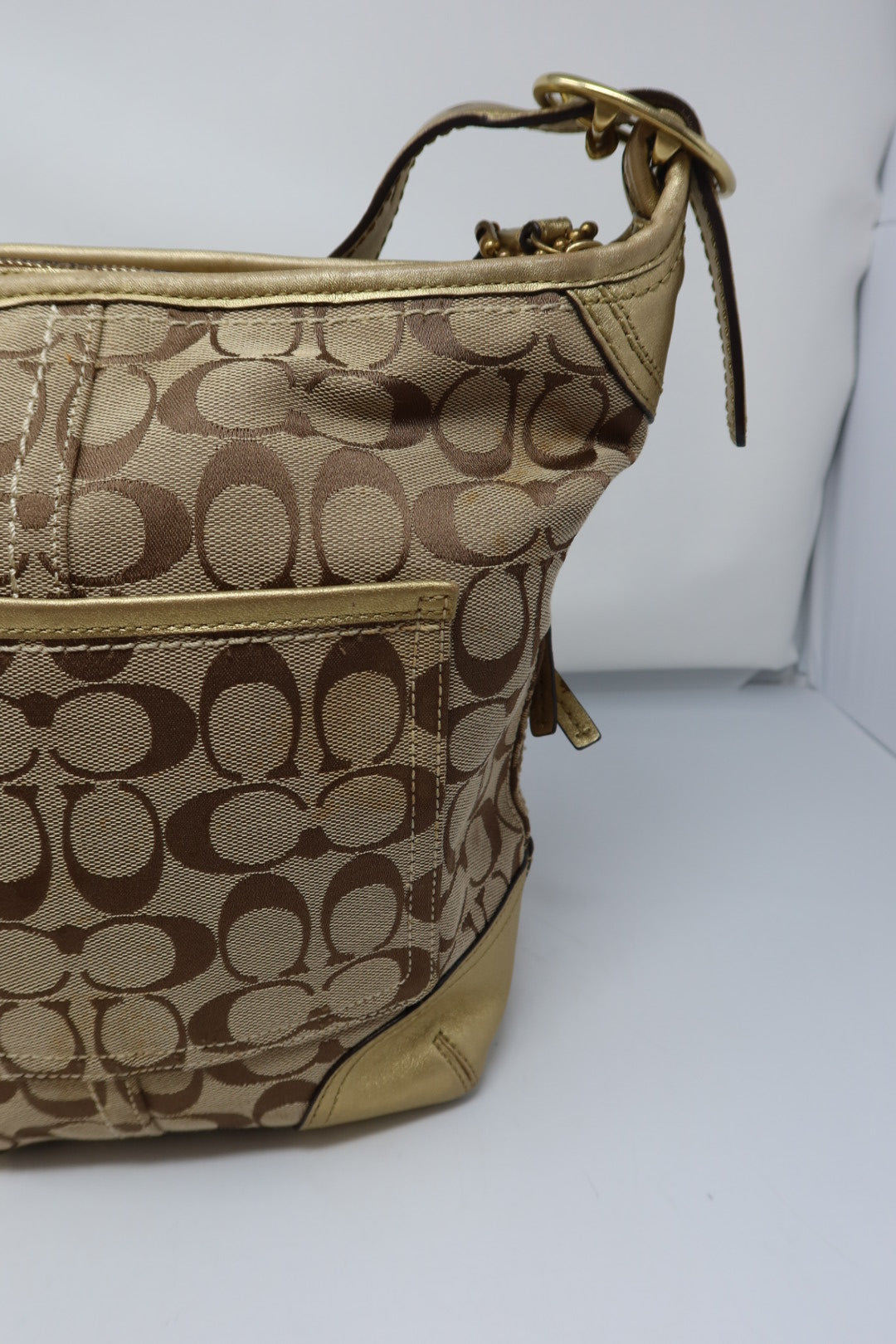 Coach Gold Crossbody - Under $300