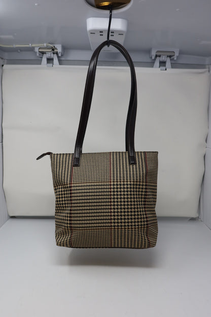 Ralph Lauren Black and Tan Shoulder Bag Tote
