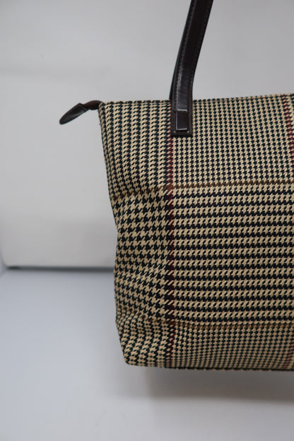 Ralph Lauren Black and Tan Shoulder Bag Tote