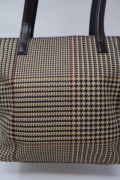 Ralph Lauren Black and Tan Shoulder Bag Tote