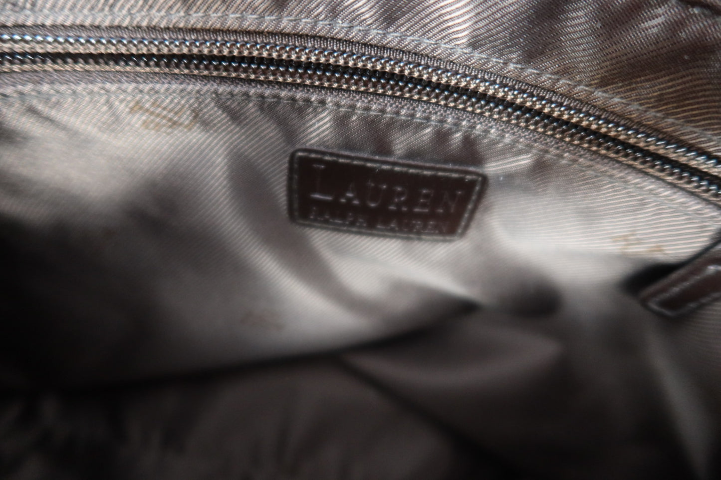 Ralph Lauren Black and Tan Shoulder Bag Tote