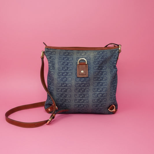 Gucci Abbey GG Denim Crossbody