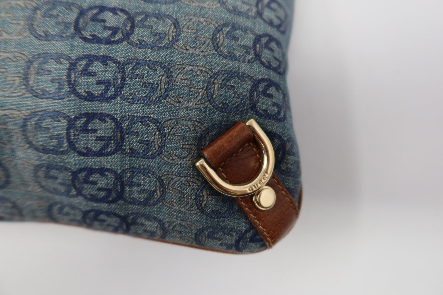 Gucci Abbey GG Denim Crossbody