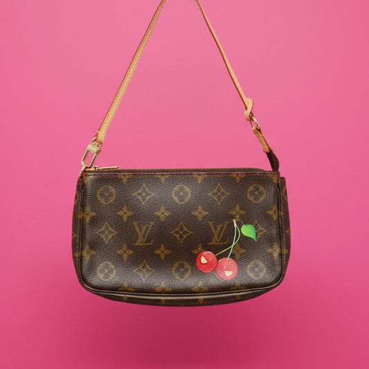 LV x Takashi Murakami Monogram Cherry Pochette Accessoire