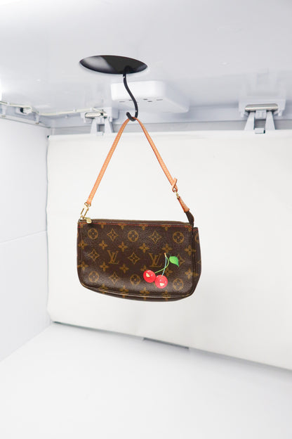 LV x Takashi Murakami Monogram Cherry Pochette Accessoire