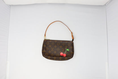LV x Takashi Murakami Monogram Cherry Pochette Accessoire