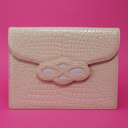 Yves Saint Laurent Cream Clutch Bag - Comes with original box