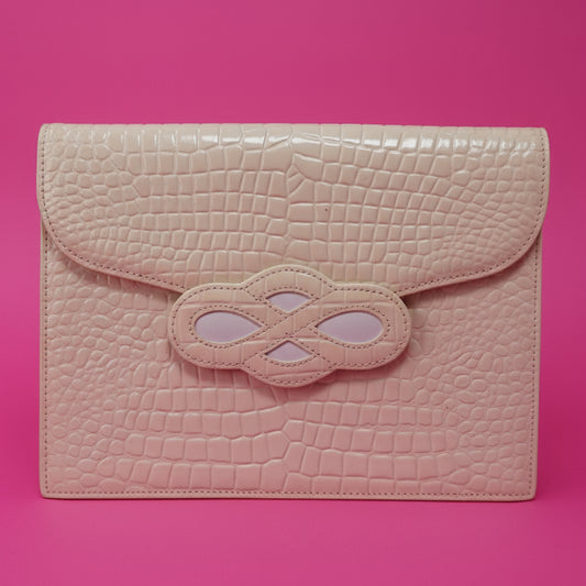 Yves Saint Laurent Cream Clutch Bag - Comes with original box
