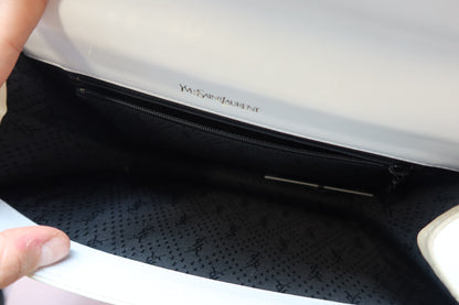 Yves Saint Laurent Cream Clutch Bag - Comes with original box