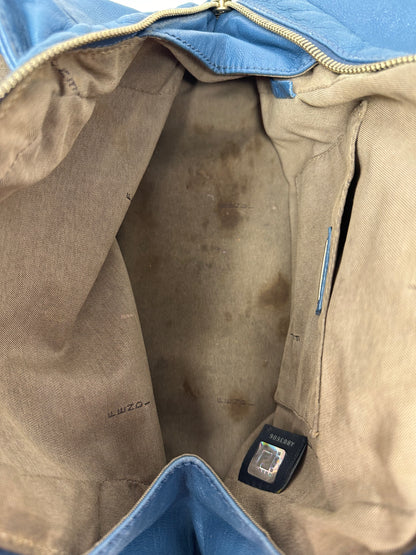 Fendi Blue Leather Vintage Tote