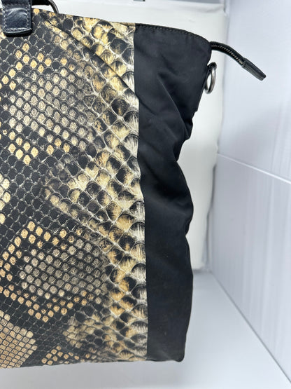 Prada City Tessuto Stampata Handle Bag