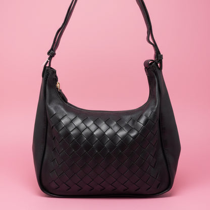 Bottega Veneta Intrecciato Black Hobo Bag