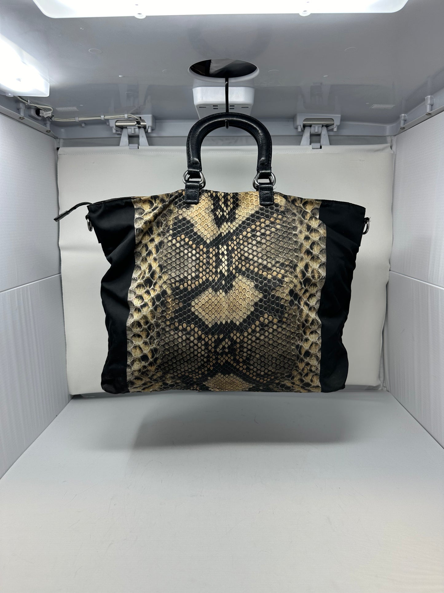 Prada City Tessuto Stampata Handle Bag