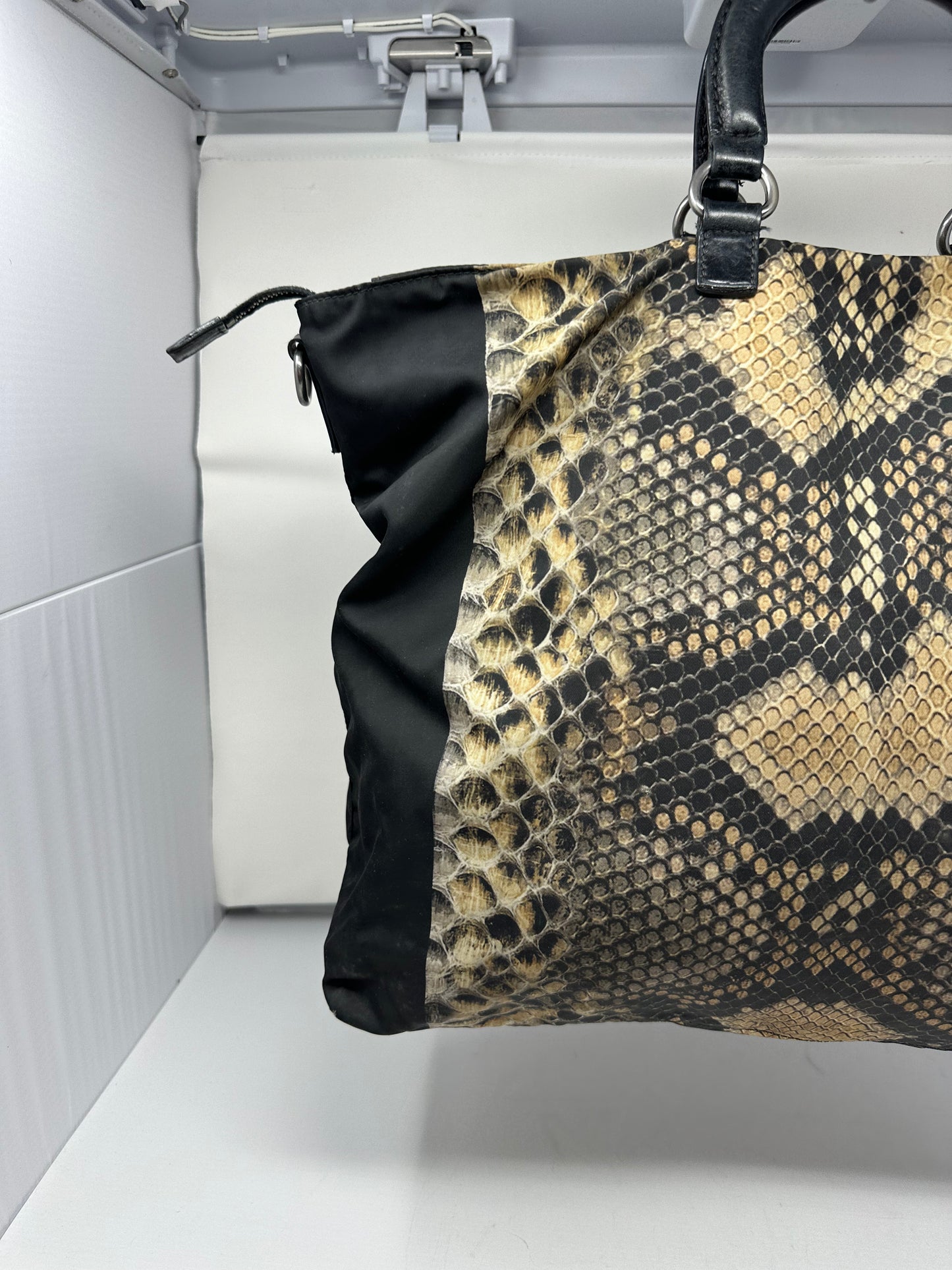 Prada City Tessuto Stampata Handle Bag