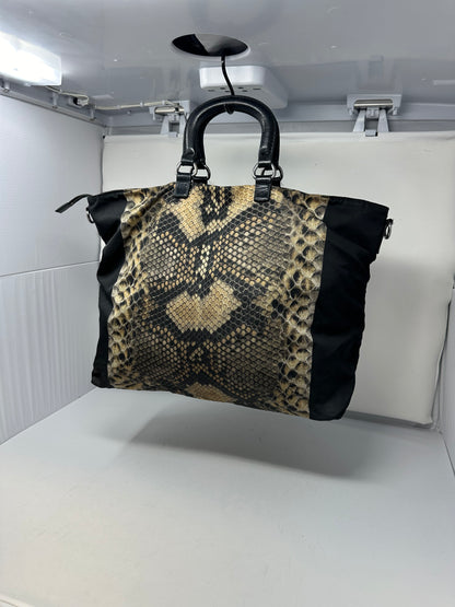 Prada City Tessuto Stampata Handle Bag
