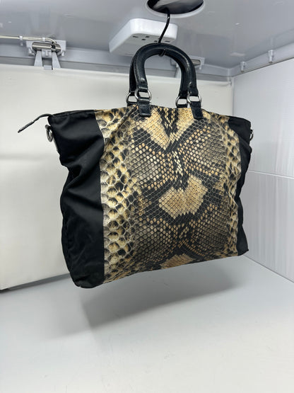 Prada City Tessuto Stampata Handle Bag