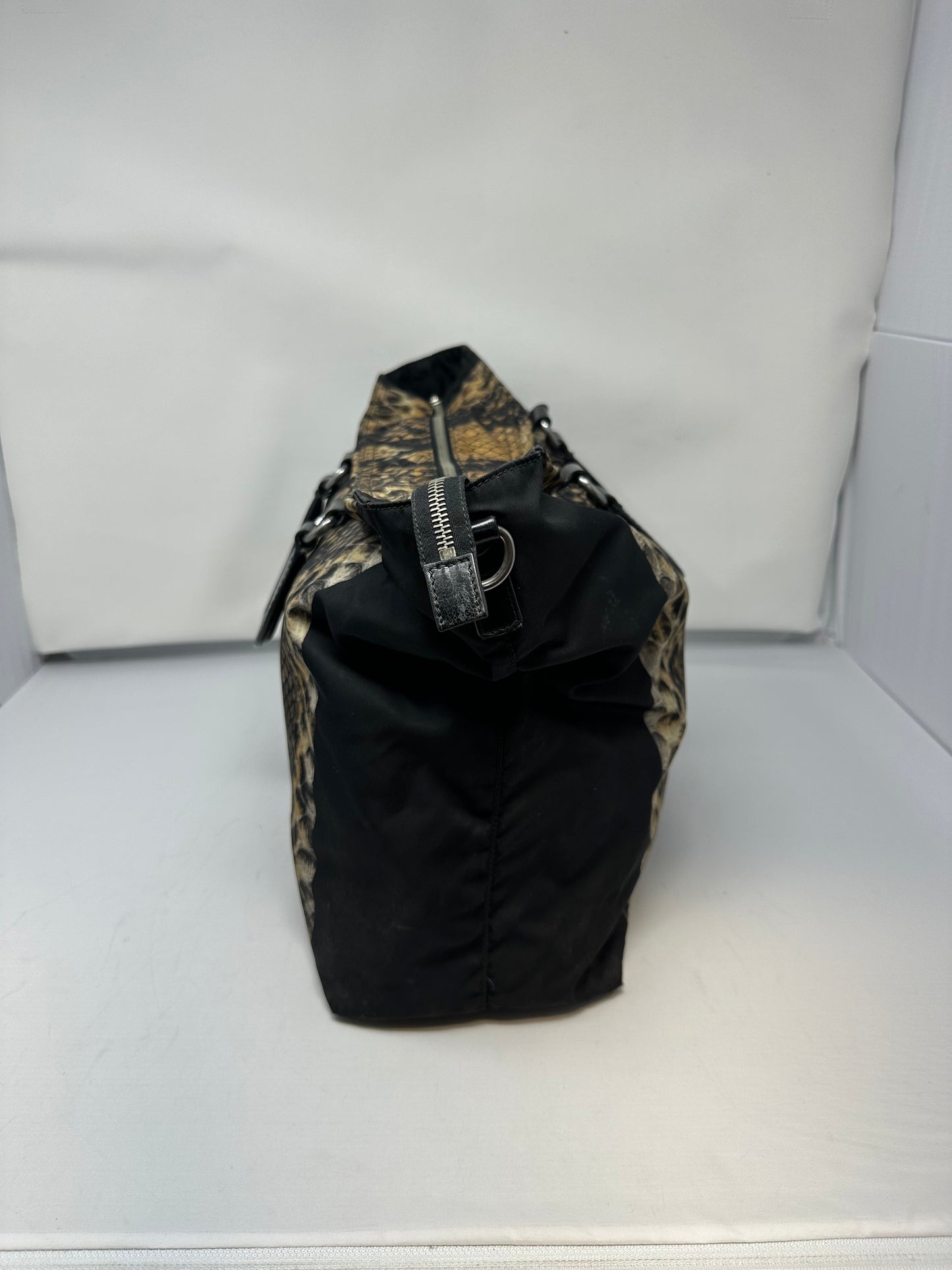 Prada City Tessuto Stampata Handle Bag