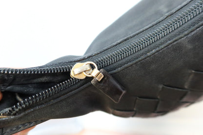 Bottega Veneta Intrecciato Black Hobo Bag