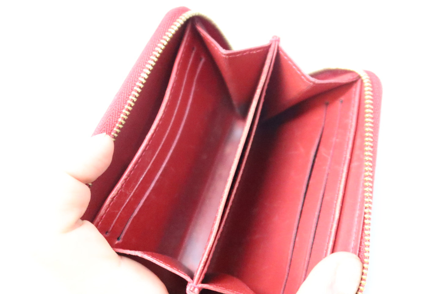 Louis Vuitton Red Vernis Wallet