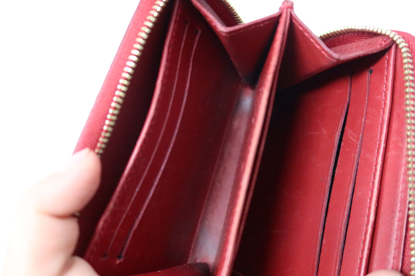 Louis Vuitton Red Vernis Wallet