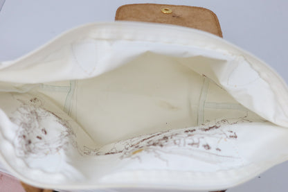 [RARE] White Embroidered Longchamp Tote - Under $300
