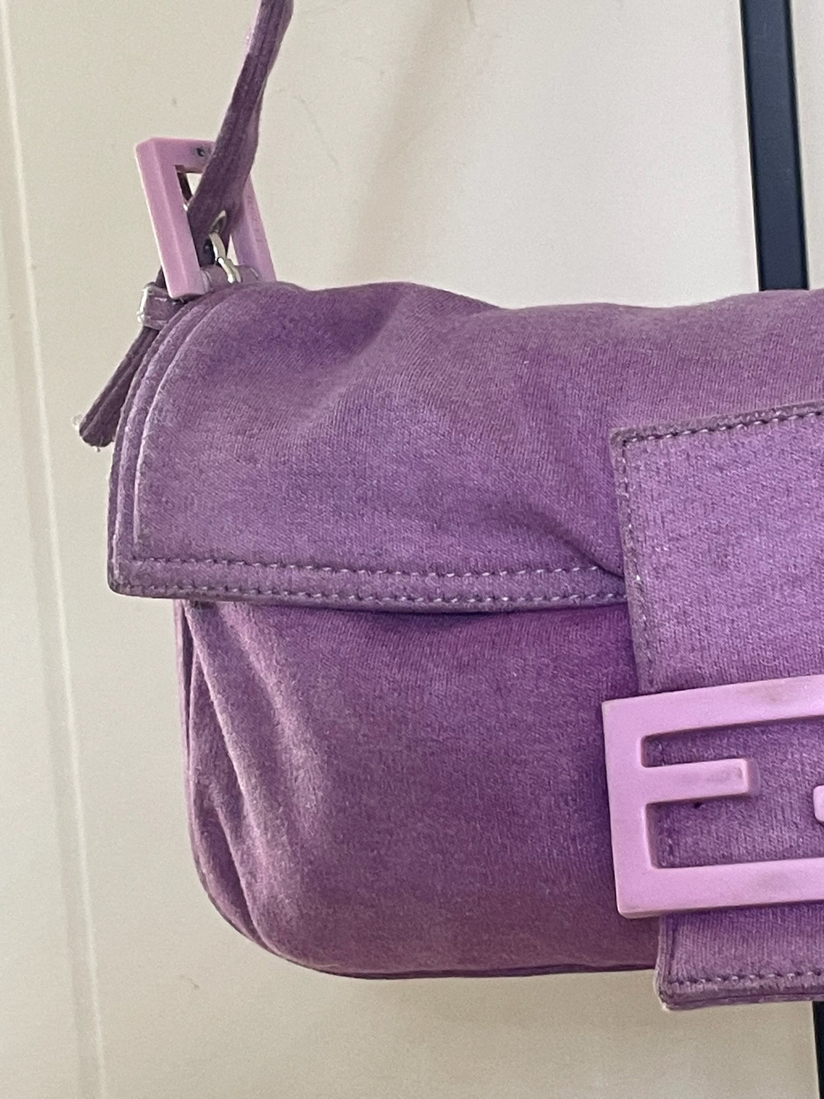 Fendi Purple Baguette Fabric