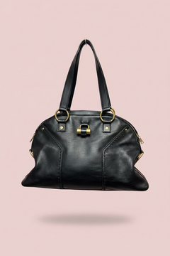 YSL Muse Black Leather