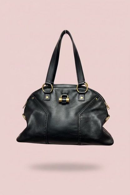 YSL Muse Black Leather