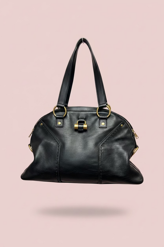 YSL Muse Black Leather