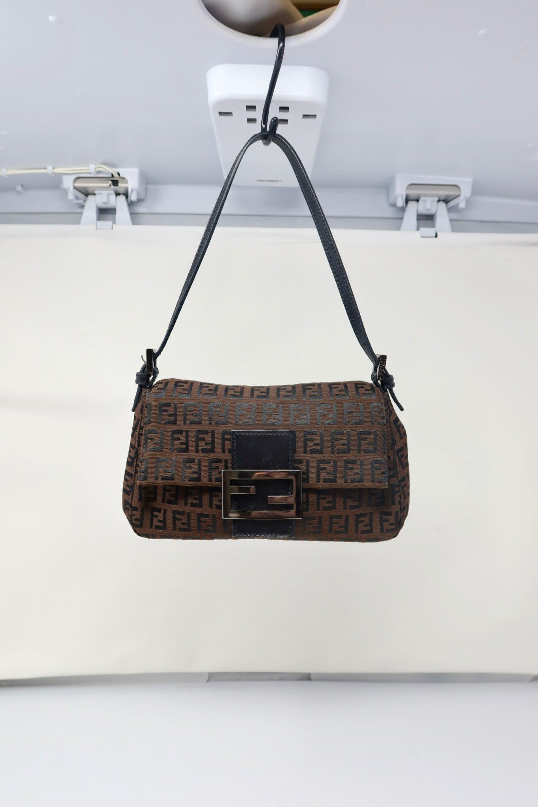 Fendi Zucchino Canvas Mini Mamma Baguette