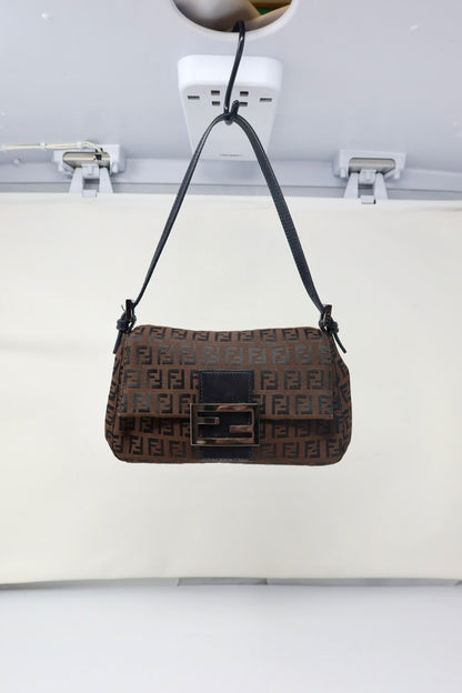 Fendi Zucchino Canvas Mini Mamma Baguette