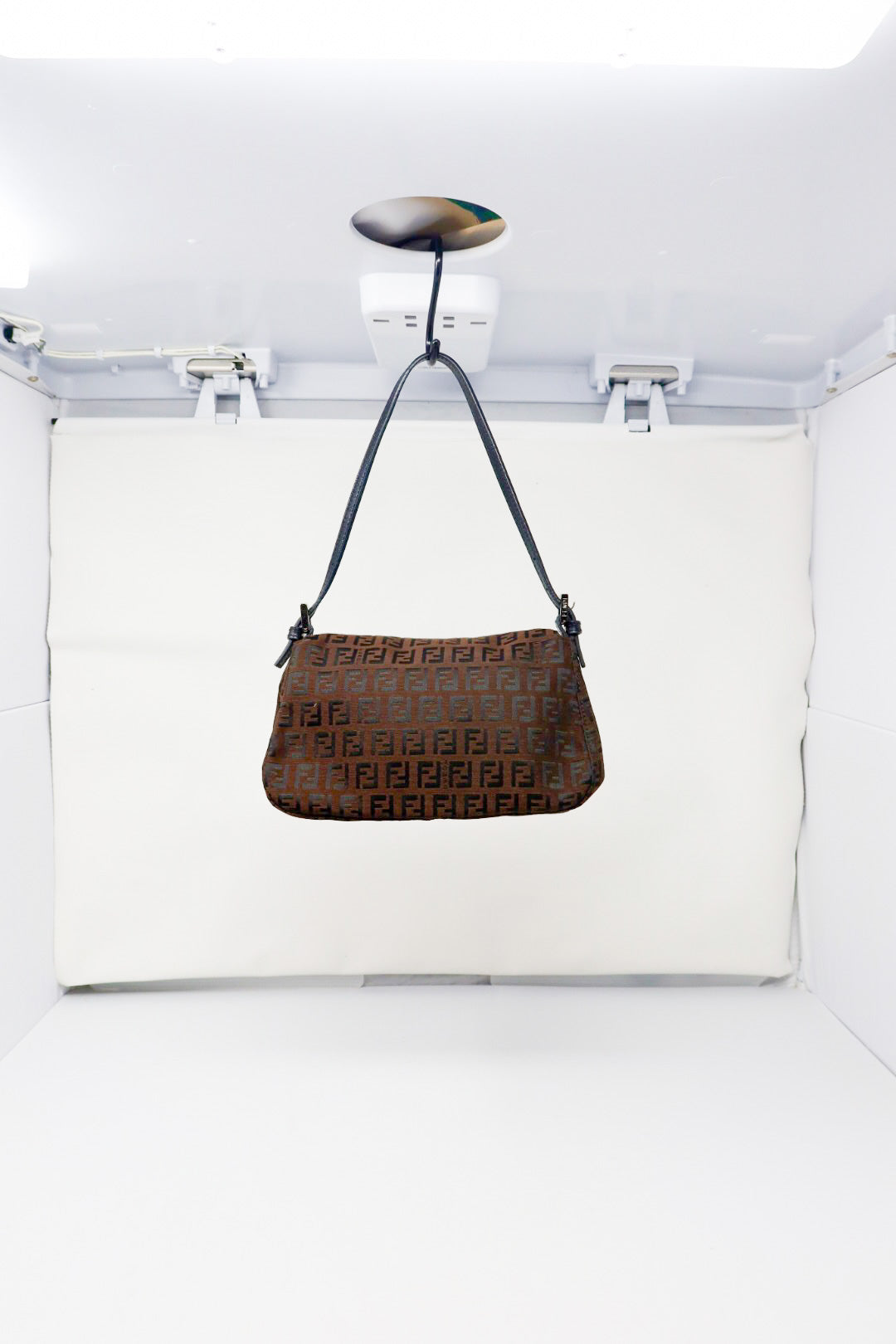 Fendi Zucchino Canvas Mini Mamma Baguette