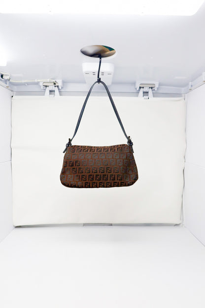 Fendi Zucchino Canvas Mini Mamma Baguette