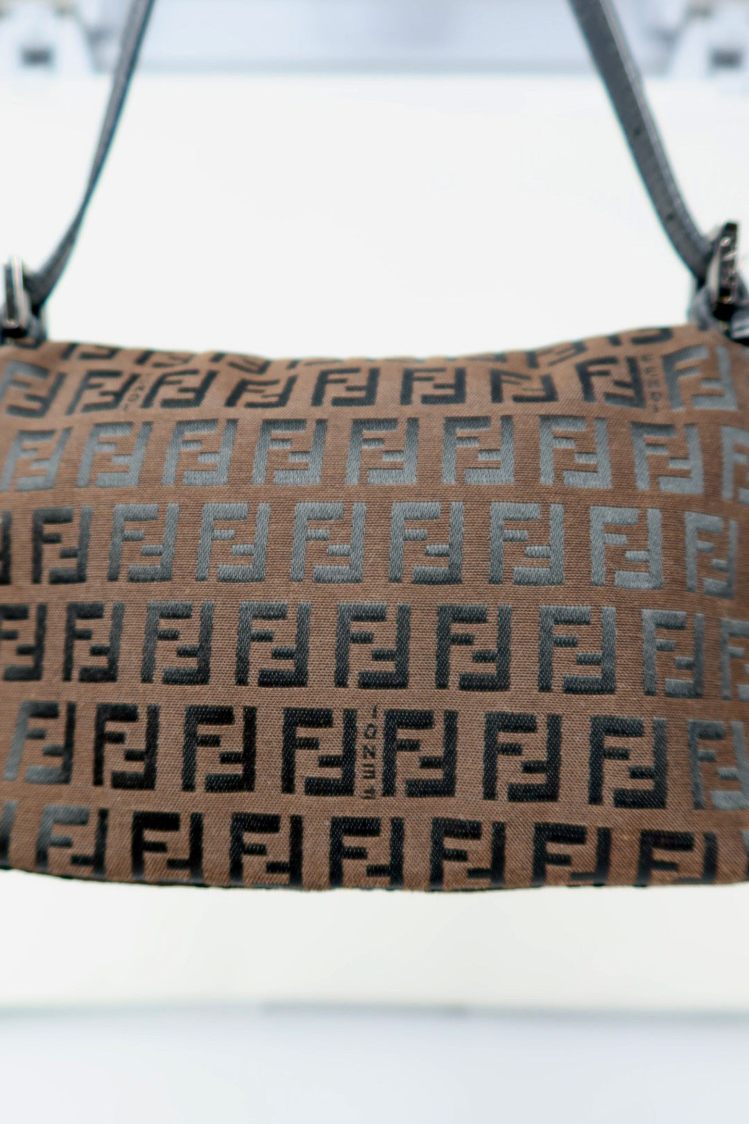 Fendi Zucchino Canvas Mini Mamma Baguette