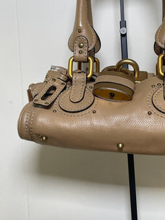 Chloé Mini Paddington Tan Leather Satchel Bag