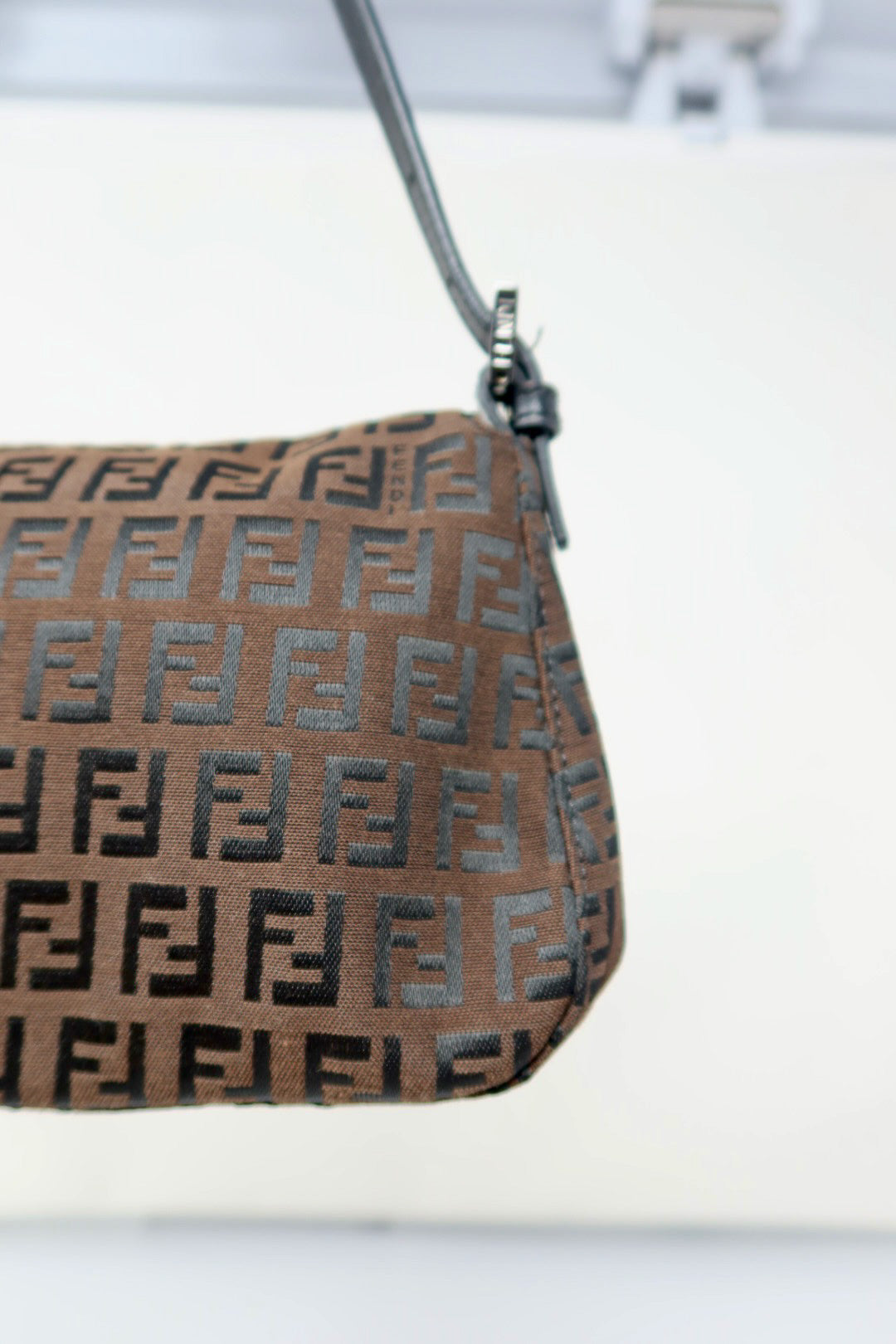 Fendi Zucchino Canvas Mini Mamma Baguette